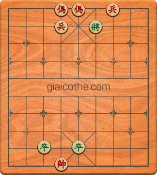 Bàn cờ tướng bài tập Cờ Tướng Khó Nhất màn 3 ván 168 - Độ khó Khó