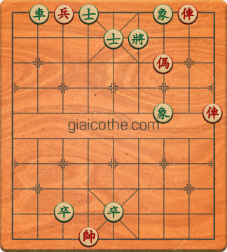 Bàn cờ tướng bài tập Cờ Tướng Khó Nhất màn 3 ván 174 - Độ khó Khó