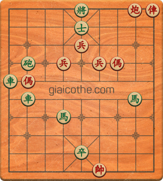 Bàn cờ tướng bài tập Cờ Tướng Khó Nhất màn 3 ván 178 - Độ khó Khó