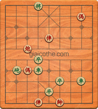 Bàn cờ tướng bài tập Cờ Tướng Khó Nhất màn 3 ván 18 - Độ khó Khó