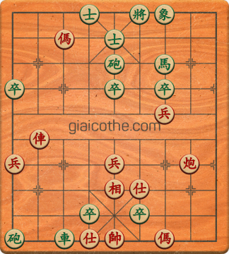 Bàn cờ tướng bài tập Cờ Tướng Khó Nhất màn 3 ván 187 - Độ khó Khó