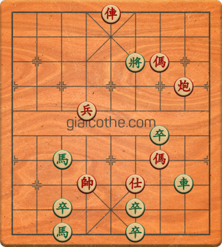 Bàn cờ tướng bài tập Cờ Tướng Khó Nhất màn 3 ván 189 - Độ khó Khó