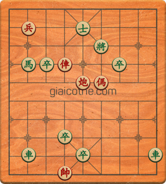 Bàn cờ tướng bài tập Cờ Tướng Khó Nhất màn 3 ván 190 - Độ khó Khó