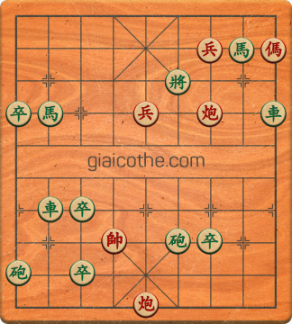 Bàn cờ tướng bài tập Cờ Tướng Khó Nhất màn 3 ván 194 - Độ khó Khó