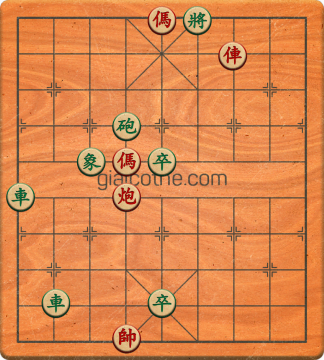 Bàn cờ tướng bài tập Cờ Tướng Khó Nhất màn 3 ván 20 - Độ khó Khó