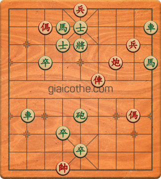 Bàn cờ tướng bài tập Cờ Tướng Khó Nhất màn 3 ván 202 - Độ khó Khó