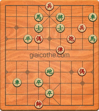 Bàn cờ tướng bài tập Cờ Tướng Khó Nhất màn 3 ván 210 - Độ khó Khó