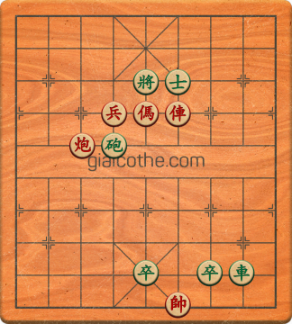 Bàn cờ tướng bài tập Cờ Tướng Khó Nhất màn 3 ván 211 - Độ khó Khó