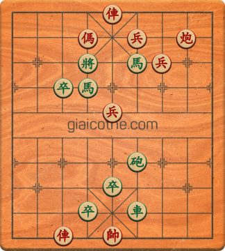 Bàn cờ tướng bài tập Cờ Tướng Khó Nhất màn 3 ván 213 - Độ khó Khó