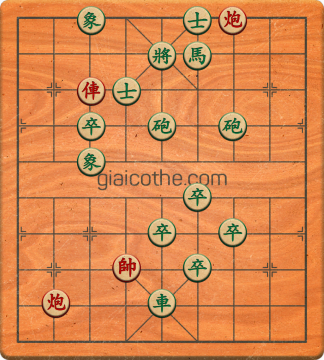 Bàn cờ tướng bài tập Cờ Tướng Khó Nhất màn 3 ván 214 - Độ khó Khó