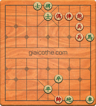 Bàn cờ tướng bài tập Cờ Tướng Khó Nhất màn 3 ván 215 - Độ khó Khó