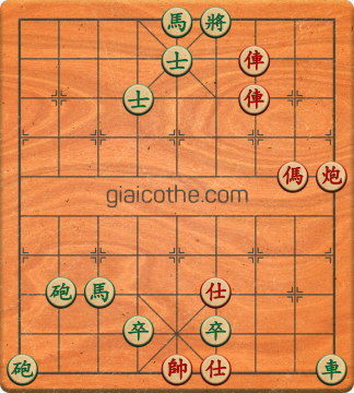 Bàn cờ tướng bài tập Cờ Tướng Khó Nhất màn 3 ván 218 - Độ khó Khó