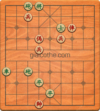 Bàn cờ tướng bài tập Cờ Tướng Khó Nhất màn 3 ván 22 - Độ khó Khó