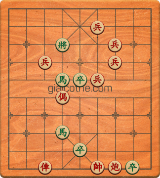 Bàn cờ tướng bài tập Cờ Tướng Khó Nhất màn 3 ván 221 - Độ khó Khó