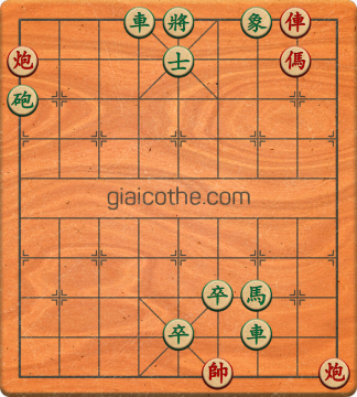 Bàn cờ tướng bài tập Cờ Tướng Khó Nhất màn 3 ván 223 - Độ khó Khó