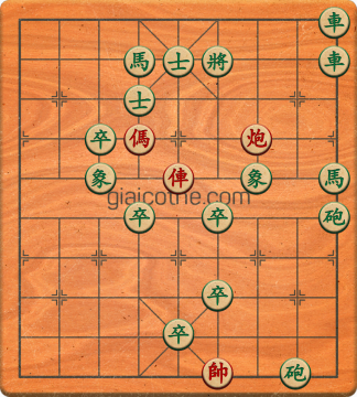 Bàn cờ tướng bài tập Cờ Tướng Khó Nhất màn 3 ván 225 - Độ khó Khó