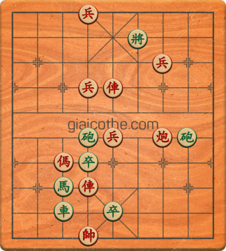 Bàn cờ tướng bài tập Cờ Tướng Khó Nhất màn 3 ván 227 - Độ khó Khó