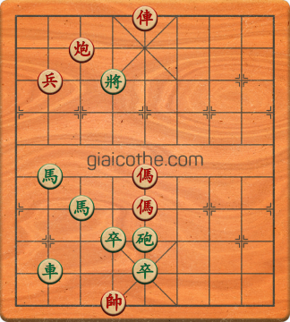 Bàn cờ tướng bài tập Cờ Tướng Khó Nhất màn 3 ván 232 - Độ khó Khó