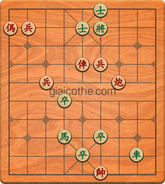 Bàn cờ tướng bài tập Cờ Tướng Khó Nhất màn 3 ván 234 - Độ khó Khó