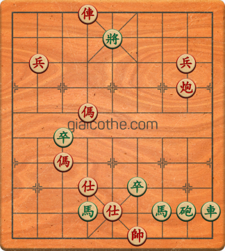 Bàn cờ tướng bài tập Cờ Tướng Khó Nhất màn 3 ván 239 - Độ khó Khó