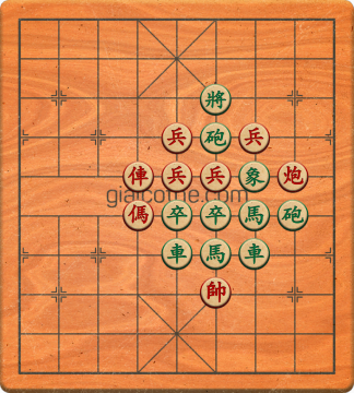 Bàn cờ tướng bài tập Cờ Tướng Khó Nhất màn 3 ván 242 - Độ khó Khó