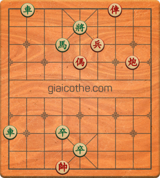 Bàn cờ tướng bài tập Cờ Tướng Khó Nhất màn 3 ván 245 - Độ khó Khó