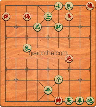 Bàn cờ tướng bài tập Cờ Tướng Khó Nhất màn 3 ván 247 - Độ khó Khó