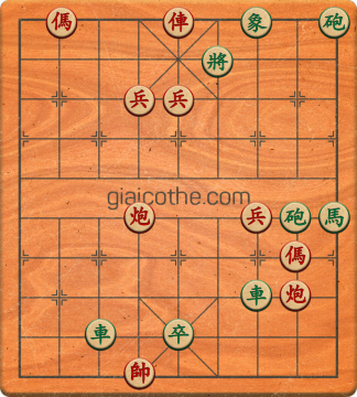 Bàn cờ tướng bài tập Cờ Tướng Khó Nhất màn 3 ván 26 - Độ khó Khó