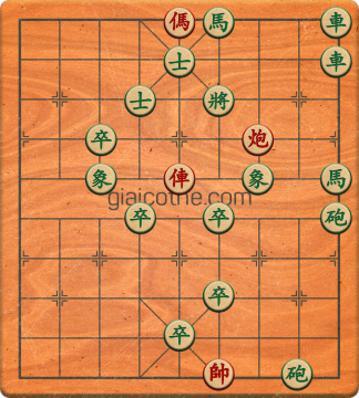 Bàn cờ tướng bài tập Cờ Tướng Khó Nhất màn 3 ván 264 - Độ khó Khó