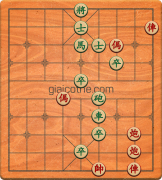 Bàn cờ tướng bài tập Cờ Tướng Khó Nhất màn 3 ván 265 - Độ khó Khó