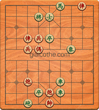 Bàn cờ tướng bài tập Cờ Tướng Khó Nhất màn 3 ván 266 - Độ khó Khó