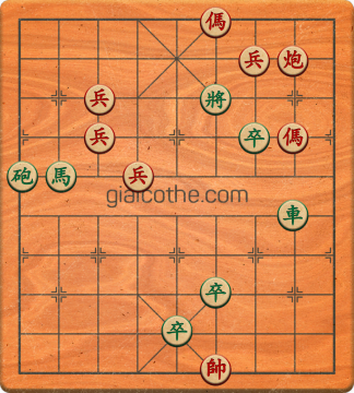 Bàn cờ tướng bài tập Cờ Tướng Khó Nhất màn 3 ván 274 - Độ khó Khó