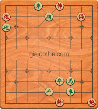 Bàn cờ tướng bài tập Cờ Tướng Khó Nhất màn 3 ván 28 - Độ khó Khó