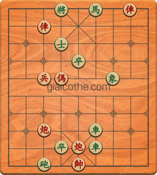 Bàn cờ tướng bài tập Cờ Tướng Khó Nhất màn 3 ván 280 - Độ khó Khó