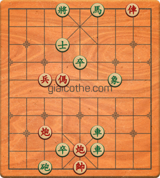 Bàn cờ tướng bài tập Cờ Tướng Khó Nhất màn 3 ván 281 - Độ khó Khó