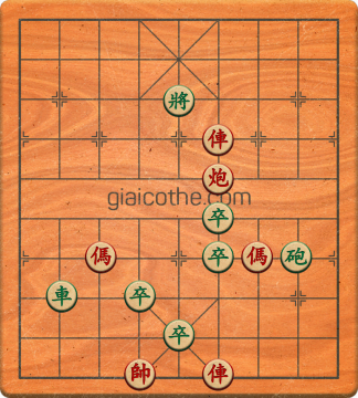 Bàn cờ tướng bài tập Cờ Tướng Khó Nhất màn 3 ván 283 - Độ khó Khó