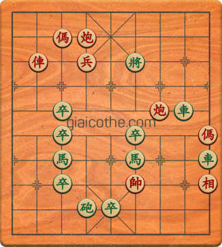 Bàn cờ tướng bài tập Cờ Tướng Khó Nhất màn 3 ván 286 - Độ khó Khó