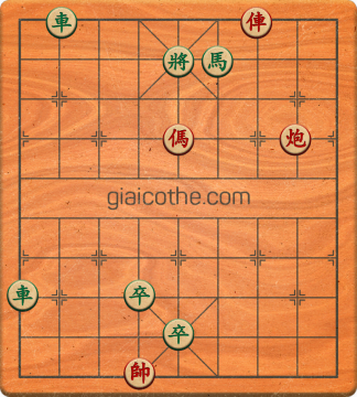 Bàn cờ tướng bài tập Cờ Tướng Khó Nhất màn 3 ván 287 - Độ khó Khó