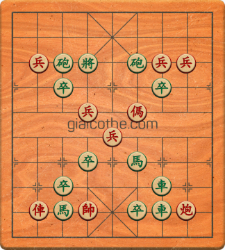 Bàn cờ tướng bài tập Cờ Tướng Khó Nhất màn 3 ván 296 - Độ khó Khó