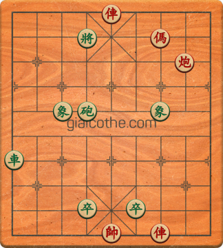 Bàn cờ tướng bài tập Cờ Tướng Khó Nhất màn 3 ván 3 - Độ khó Khó