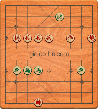 Bàn cờ tướng bài tập Cờ Tướng Khó Nhất màn 3 ván 305 - Độ khó Khó