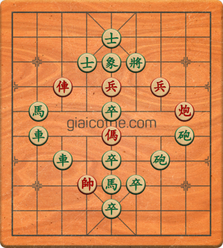 Bàn cờ tướng bài tập Cờ Tướng Khó Nhất màn 3 ván 310 - Độ khó Khó