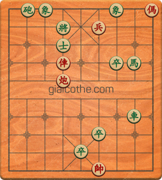 Bàn cờ tướng bài tập Cờ Tướng Khó Nhất màn 3 ván 313 - Độ khó Khó