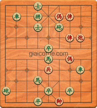 Bàn cờ tướng bài tập Cờ Tướng Khó Nhất màn 3 ván 316 - Độ khó Khó