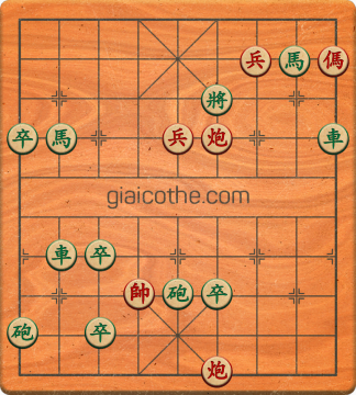 Bàn cờ tướng bài tập Cờ Tướng Khó Nhất màn 3 ván 319 - Độ khó Khó