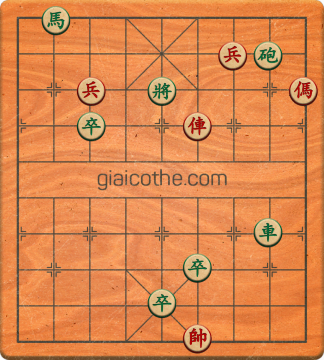 Bàn cờ tướng bài tập Cờ Tướng Khó Nhất màn 3 ván 32 - Độ khó Khó