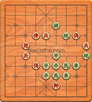 Bàn cờ tướng bài tập Cờ Tướng Khó Nhất màn 3 ván 320 - Độ khó Khó