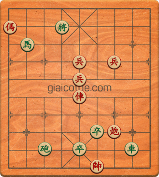 Bàn cờ tướng bài tập Cờ Tướng Khó Nhất màn 3 ván 322 - Độ khó Khó