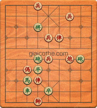 Bàn cờ tướng bài tập Cờ Tướng Khó Nhất màn 3 ván 326 - Độ khó Khó