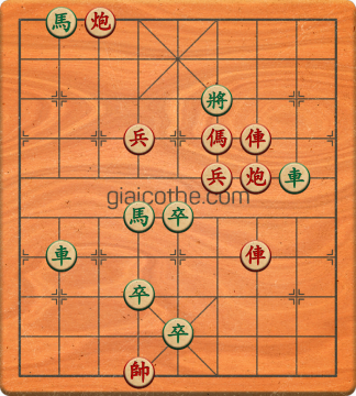 Bàn cờ tướng bài tập Cờ Tướng Khó Nhất màn 3 ván 327 - Độ khó Khó